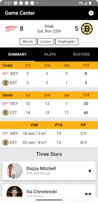 Bruins android App screenshot 0